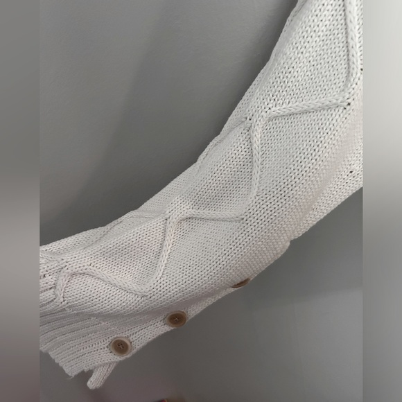 Banana Republic oversized cropped cable sweater  with dolman sleeves - Picture 4 of 8